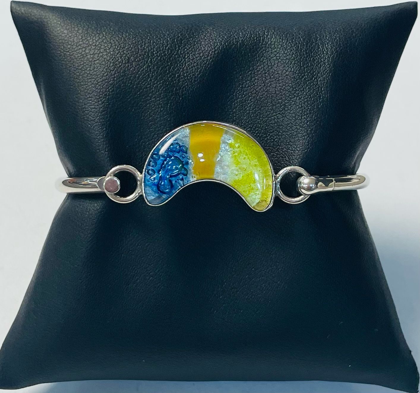 BRAZALETE CON DICROICO EN PLATA LEY 925