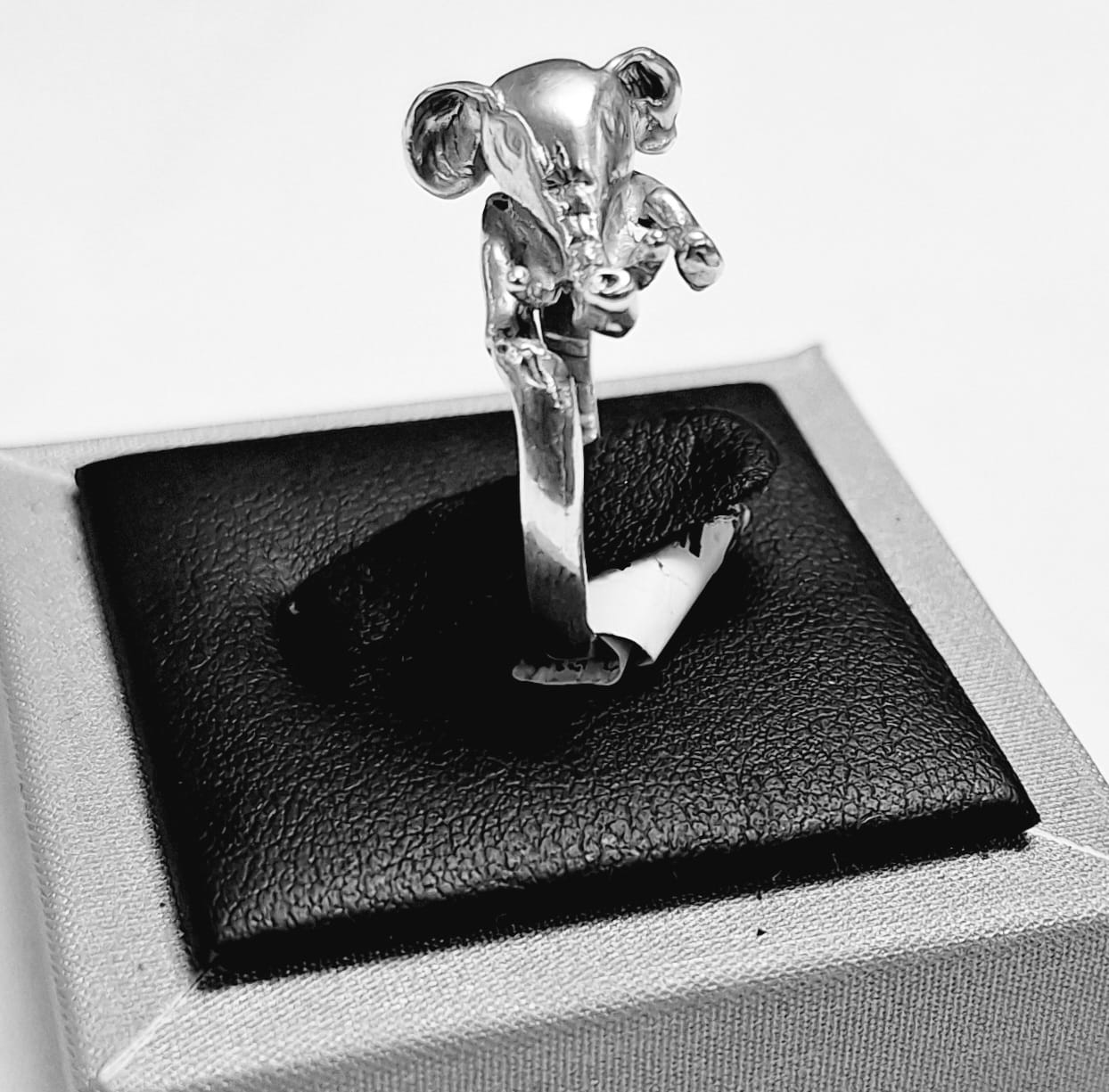 ANILLO BEBÉ ELEFANTE EN PLATA LEY 925