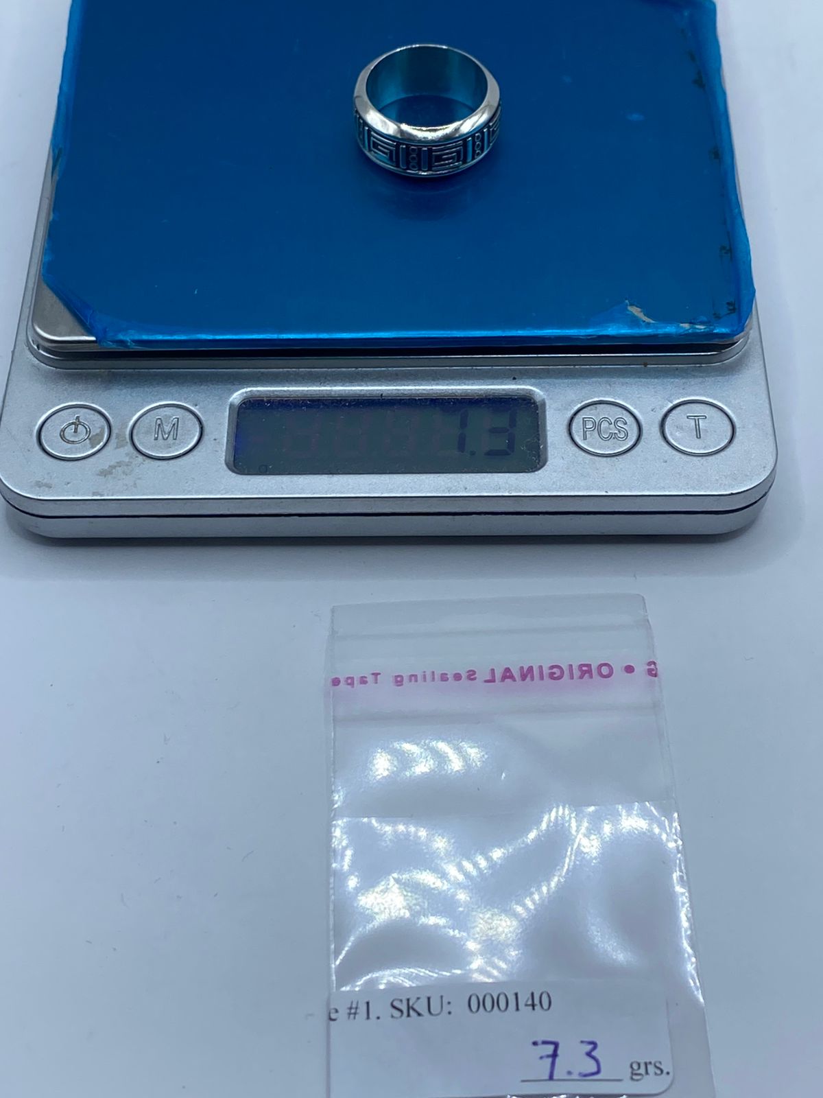 🌀 Anillo Giratorio de Plata 925 con Greca Geométrica